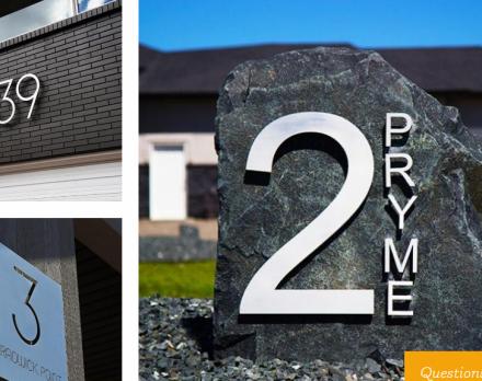 Vivid House Numbers